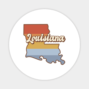 Louisiana Retro Magnet